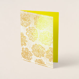 Silver Marigolds Folienkarte