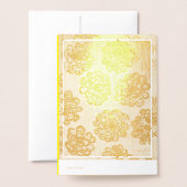 Silver Marigolds Folienkarte (Rückseite mit Umschlag)