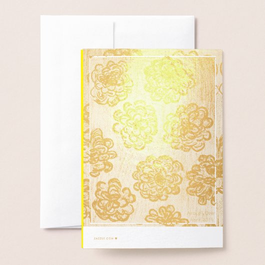 Silver Marigolds Folienkarte (Rückseite mit Umschlag)