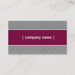 Silver Maroon Custom Elegant Visitenkarte