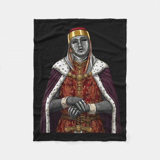 Silver Mask King Baldwin Iv Golden Mask Medieval A Fleecedecke (Vorderseite)