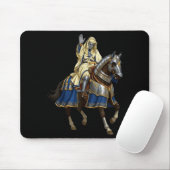 Silver Mask King Baldwin Iv Golden Mask Medieval A Mousepad (Mit Mouse)