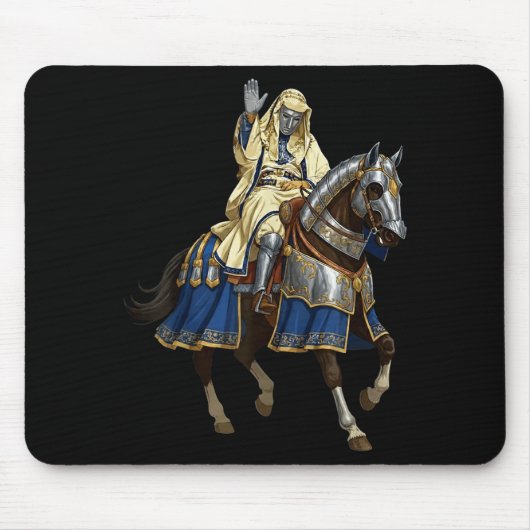 Silver Mask King Baldwin Iv Golden Mask Medieval A Mousepad (Vorne)