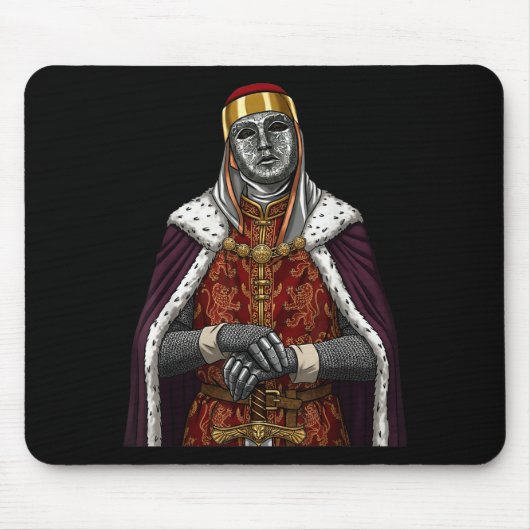 Silver Mask King Baldwin Iv Golden Mask Medieval A Mousepad (Vorne)