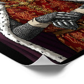 Silver Mask King Baldwin Iv Golden Mask Medieval A Poster (Ecke)