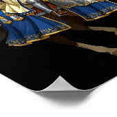 Silver Mask King Baldwin Iv Golden Mask Medieval A Poster (Ecke)