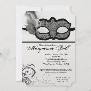Silver Masquerade Ball Maskenkostüm Halloween Teil Einladung