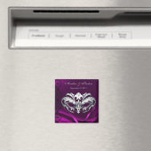 Silver Masquerade Pink Speichern Sie das Datum Mag Magnet (In Situ (Geschirrspüler))