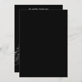 Silver Masquerade Quinceanera Ball Einladung (Vorne/Hinten)