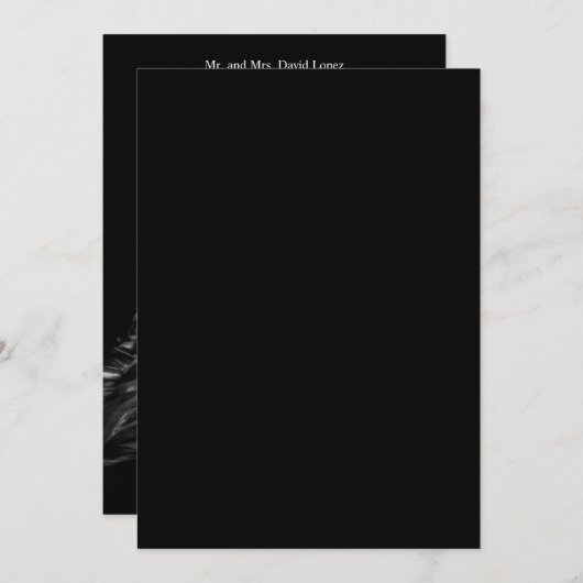 Silver Masquerade Quinceanera Ball Einladung (Vorne/Hinten)