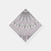 Silver Mauve Mandala Serviette (Ecke)
