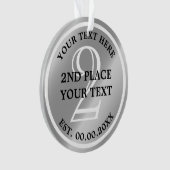 Silver Medal Ornament für den zweiten Platz (Vorderseite)