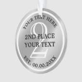 Silver Medal Ornament für den zweiten Platz (Vorderseite)