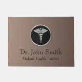 Silver Medical Caduceus - Doormat Fußmatte (Vorderseite)