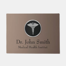 Silver Medical Caduceus - Doormat Fußmatte