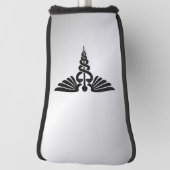 Silver Medical Caduceus Golf Headcover (Rotieren 90)