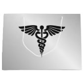 Silver Medical Caduceus Große Geschenktüte (Vorderseite)