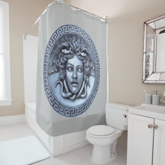 Silver Medusa Gray Duschvorhang (Beispiel)