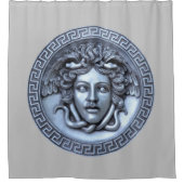 Silver Medusa Gray Duschvorhang (Vorderseite)