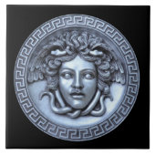 Silver Medusa Wall Tile Fliese (Vorderseite)