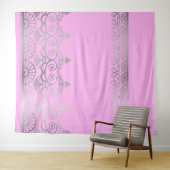 Silver Mehndi - Tapestry Wandteppich (Beispiel (Horizontal))