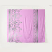 Silver Mehndi - Tapestry Wandteppich (Vorderseite (Horizontal))