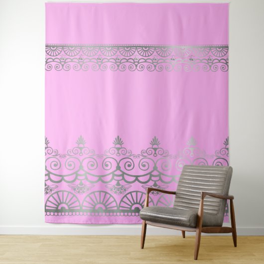 Silver Mehndi - Tapestry Wandteppich (Beispiel)