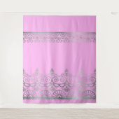 Silver Mehndi - Tapestry Wandteppich (Vorderseite)