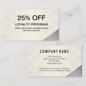 Silver Member Discount Treuekarte (Vorne/Hinten)