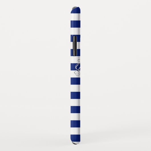 Silver Mermaid auf nautischen Streifen Case-Mate iPhone Hülle (Hinten/Rechts)