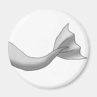 Silver Mermaid Schwanz Magnet