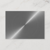 Silver Metal Effect Script Free Drink Ticket Begleitkarte (Rückseite)