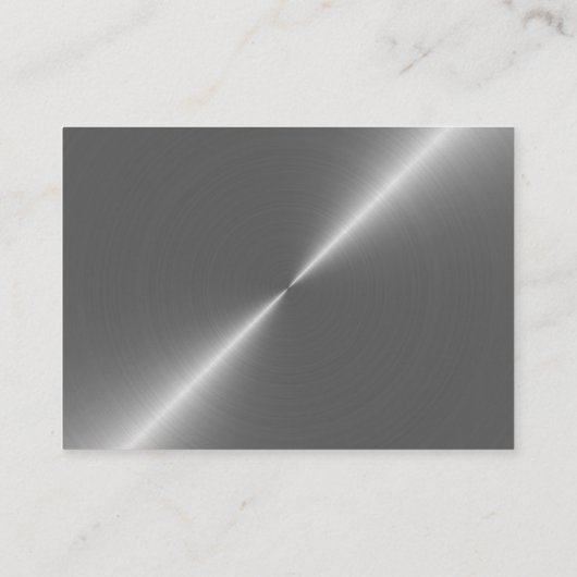 Silver Metal Effect Script Free Drink Ticket Begleitkarte (Rückseite)