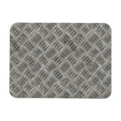 Silver Metal Grid Muster Magnet (Horizontal)