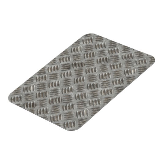 Silver Metal Grid Muster Magnet (Linke Seite)