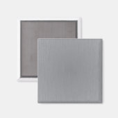 Silver Metal Look Magnet (Vorderseite/Rückseite)