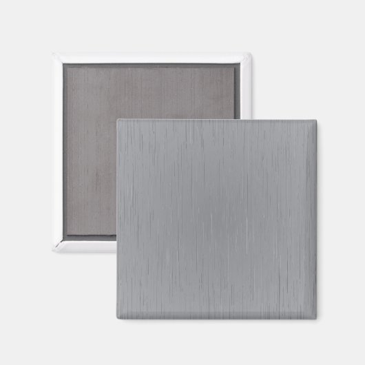 Silver Metal Look Magnet (Vorderseite/Rückseite)