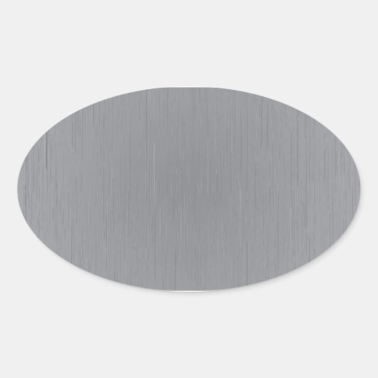 Silver Metal Look Ovaler Aufkleber (Vorderseite)