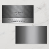 Silver Metal Pilot/Aviator-Visitenkarte Visitenkarte (Vorne/Hinten)