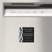 Silver Metal Save the Date Magnet (In Situ (Geschirrspüler))