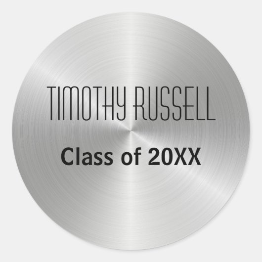 Silver Metal Shine - Abschluss Sticker (Vorderseite)