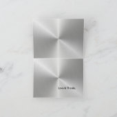 Silver Metal Shine - Vielen Dank Note Card Dankeskarte (Innenseite)