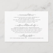 Silver Metal World Map Hotel Reiseinformationen Begleitkarte (Rückseite)