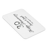 Silver Metallic 30. Happy Jubiläum Name hinzufügen Magnet (Rechte Seite)