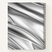 Silver Metallic Abstrakt Notizblock (Rückseite)