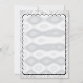 Silver Metallic Blickwinkel Einladung (Rückseite)