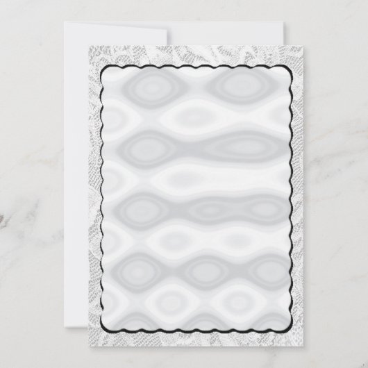 Silver Metallic Blickwinkel Einladung (Rückseite)