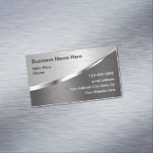 Silver Metallic Cool Business Cards Magnetische Visitenkarte (Beispiel)