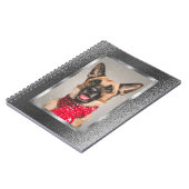 Silver Metallic Custom Foto Spiral Notebook Notizblock (Linke Seite)