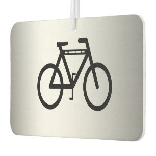 Silver Metallic Cycling Air Freshener Autolufterfrischer